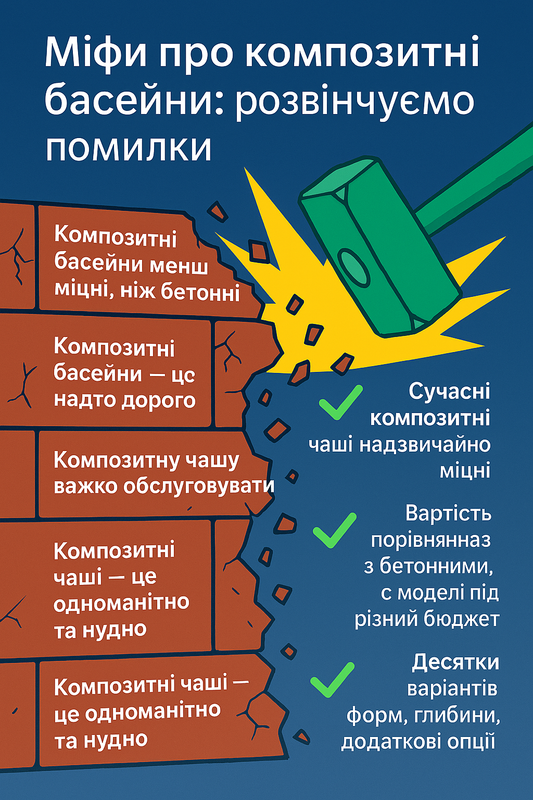 Міфи та правда про композитні басейни