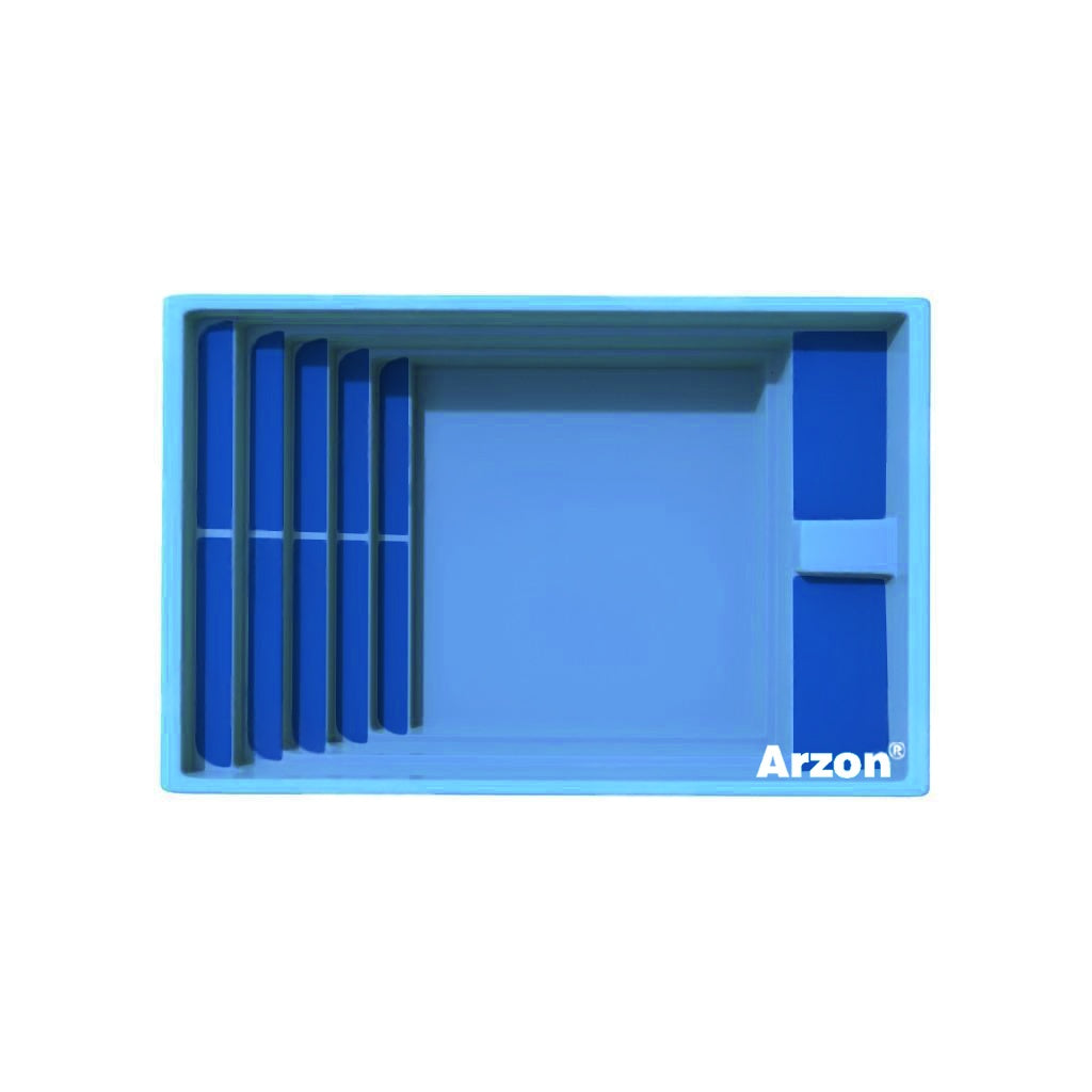 Композитний басейн Люкс 2 5.50x3.25x1.50 м, об'єм 21.0 м³, продаж та встановлення в Україні – Arzon.ua