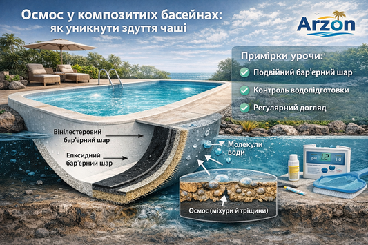Осмос у композитних басейнах: як уникнути здуття чаші | Arzon